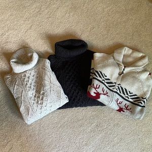 Bundle of 3 WindRiver Sweaters Size Medium, never worn!